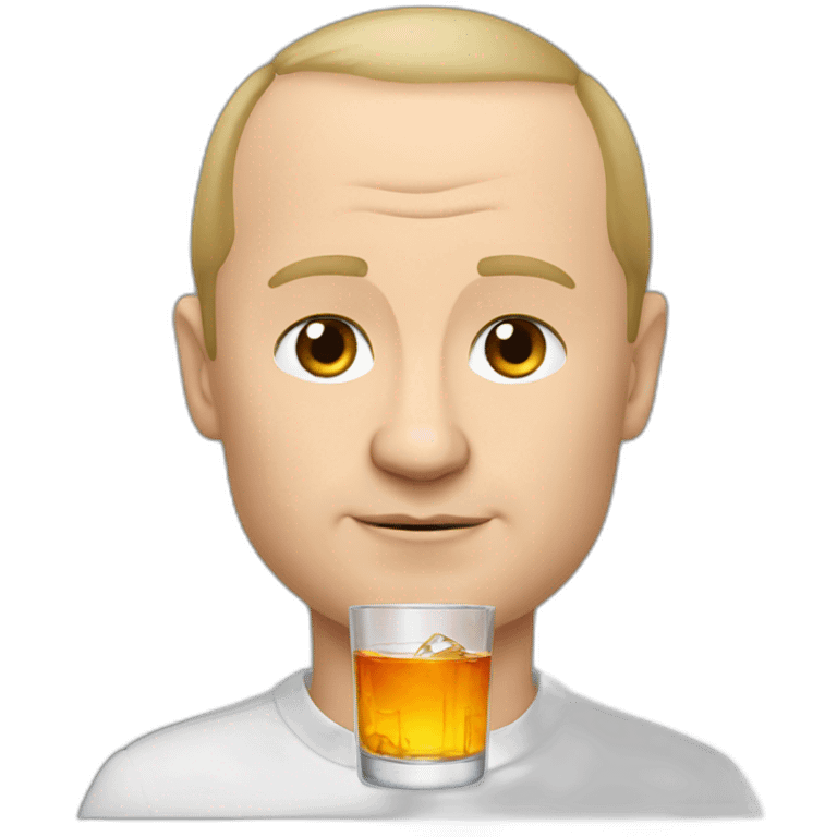 putin with vodka and bear emoji