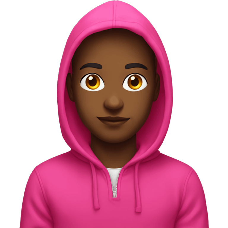 bright pink hoodie with tittle “stockholm” emoji