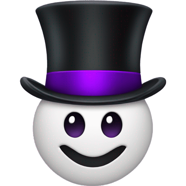 letter g with purple top hat emoji