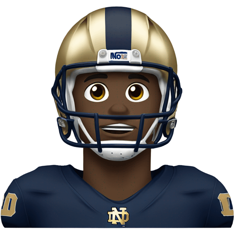 Notre dame football player crying and sad emoji