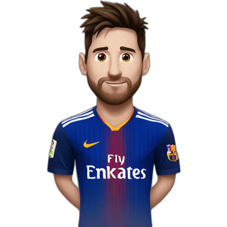 messi kissing emoji