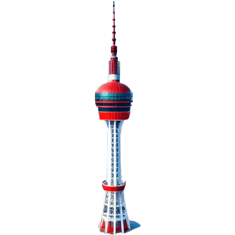 ​Cinematic Realistic N Seoul Tower, depicted in full daylight as a slender, single-column tower crowned by a cylindrical observation deck, set against a clear blue sky over Seoul’s vibrant cityscape, rendered with crisp architectural detail and bright, natural lighting that accentuates its modern elegance, emoji