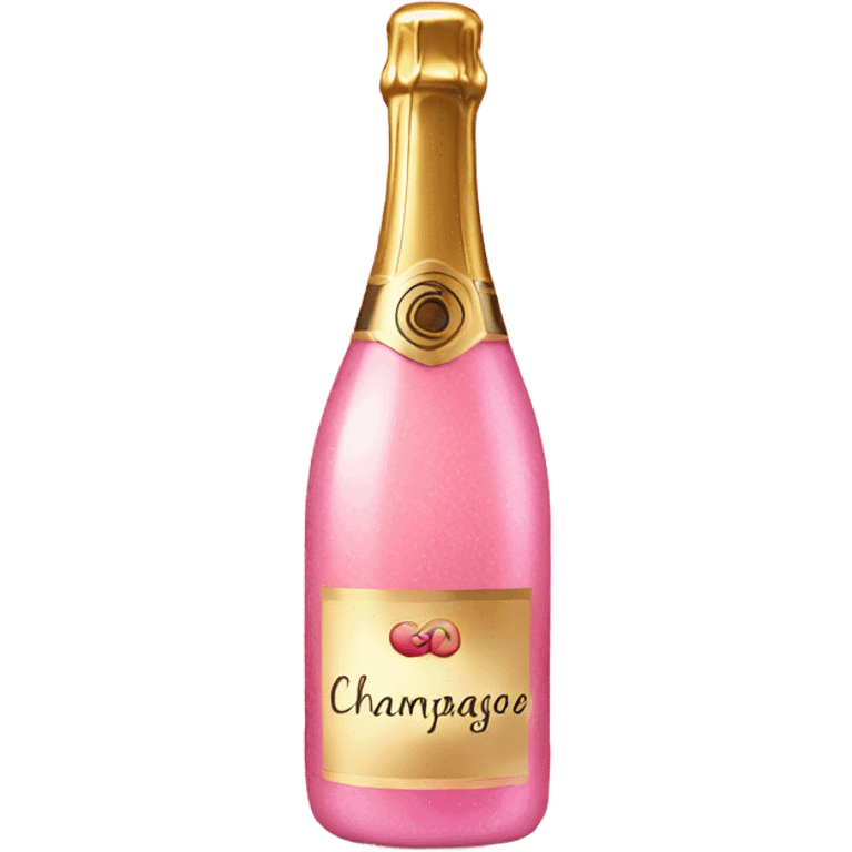 Pink champagne  emoji