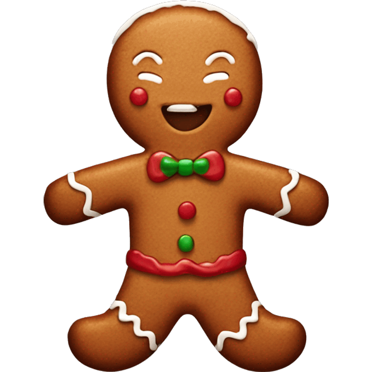 Gingerbread man emoji