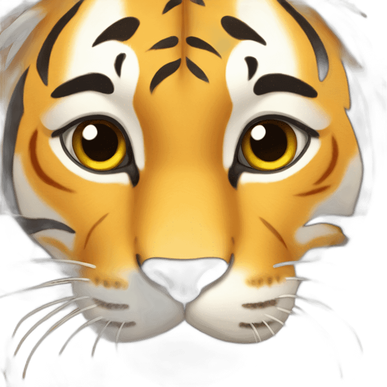 Golden tabby tiger emoji