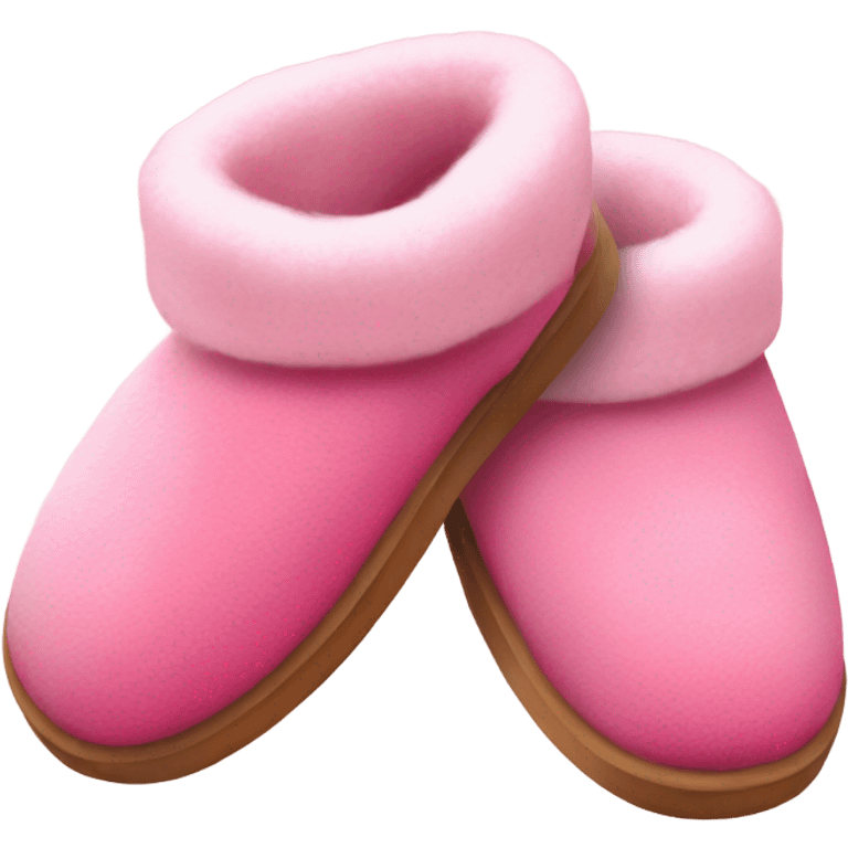 pink ugg slippers  emoji