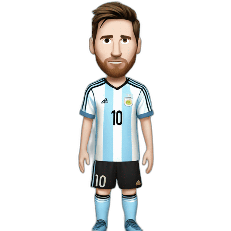 messi with argentina jersey emoji