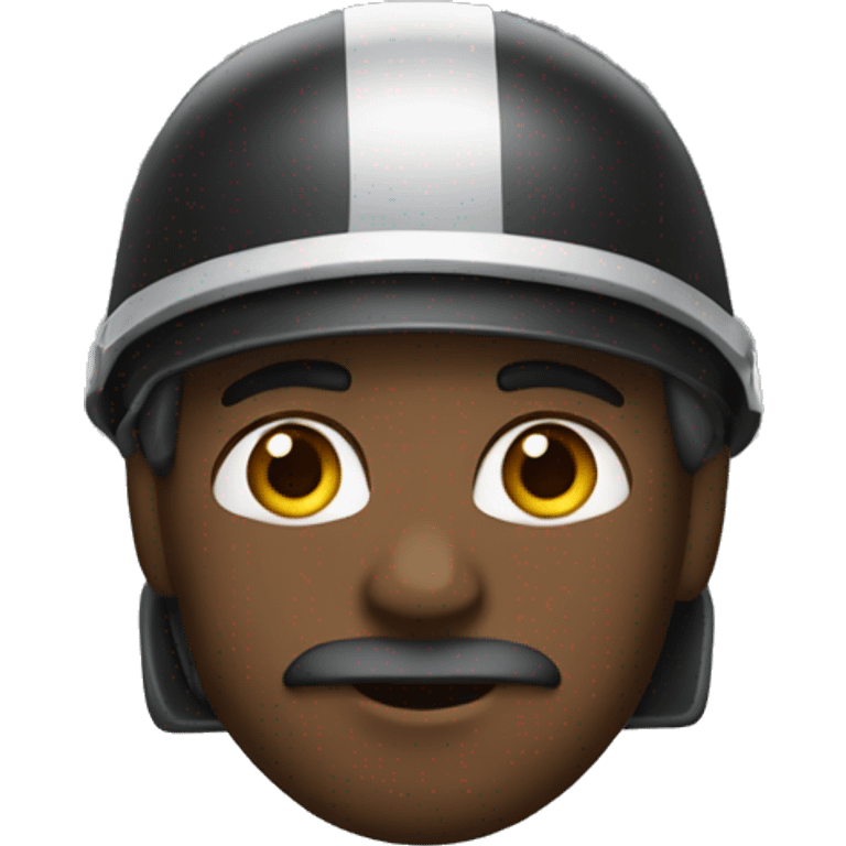 engenheiro negro com capacete emoji