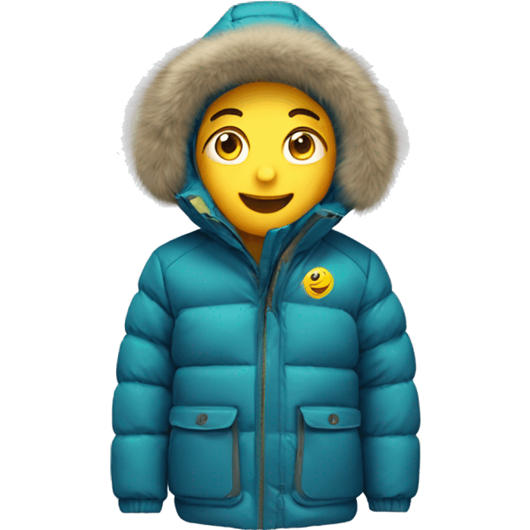 children's winter down jacket emoji