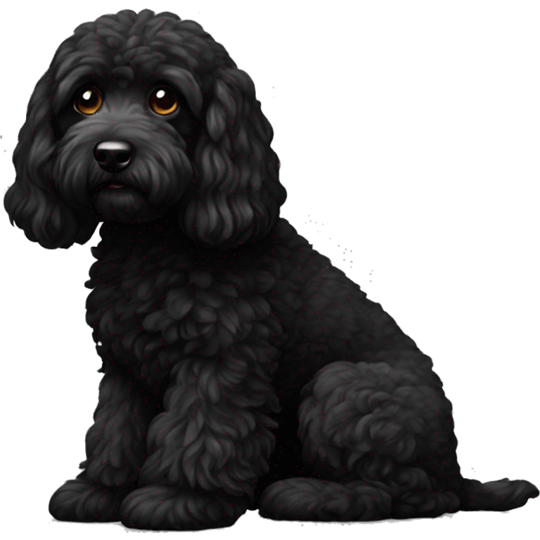 Black spoodle emoji