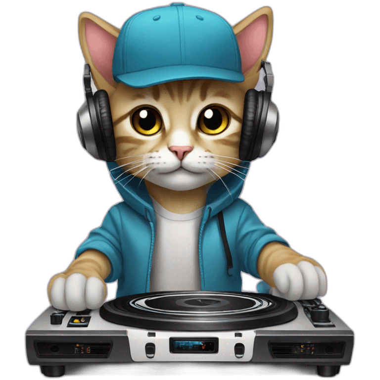 Dj kitten emoji