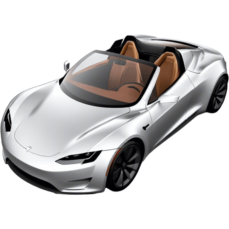 Tesla Roadster - Tesla (Model Year: 2020) (Iconic colour: Silver) emoji