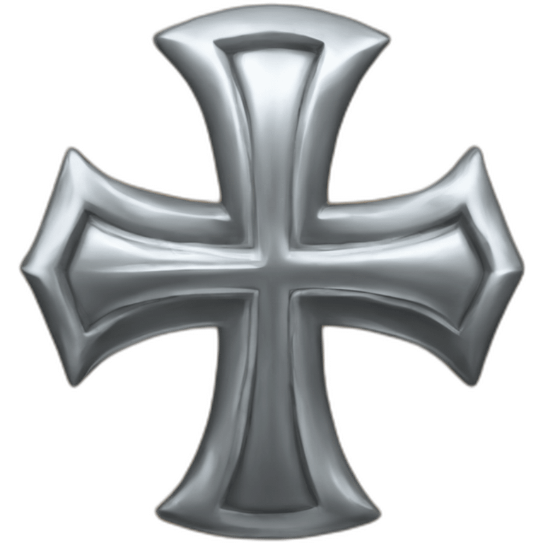 silver Iron cross emoji