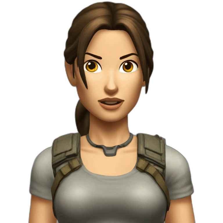 Lara Croft tomb raider 1997 emoji