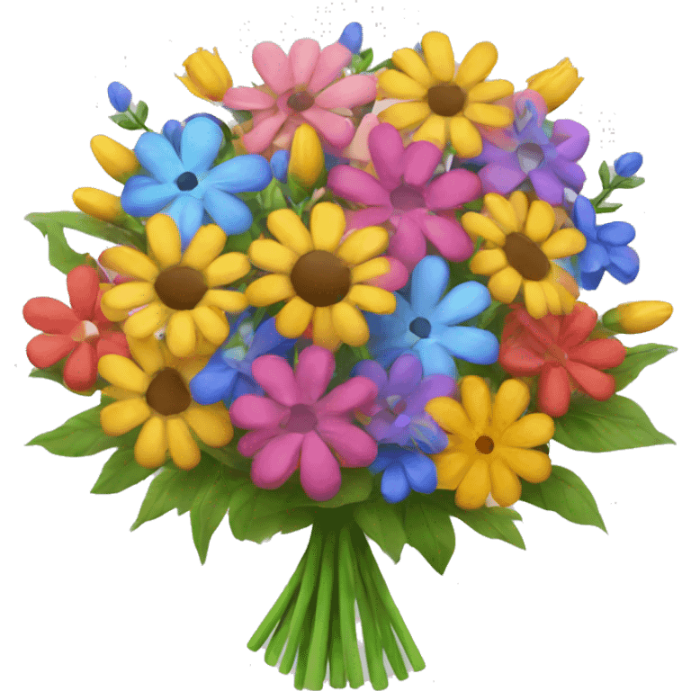 colorful flower bouquet  emoji