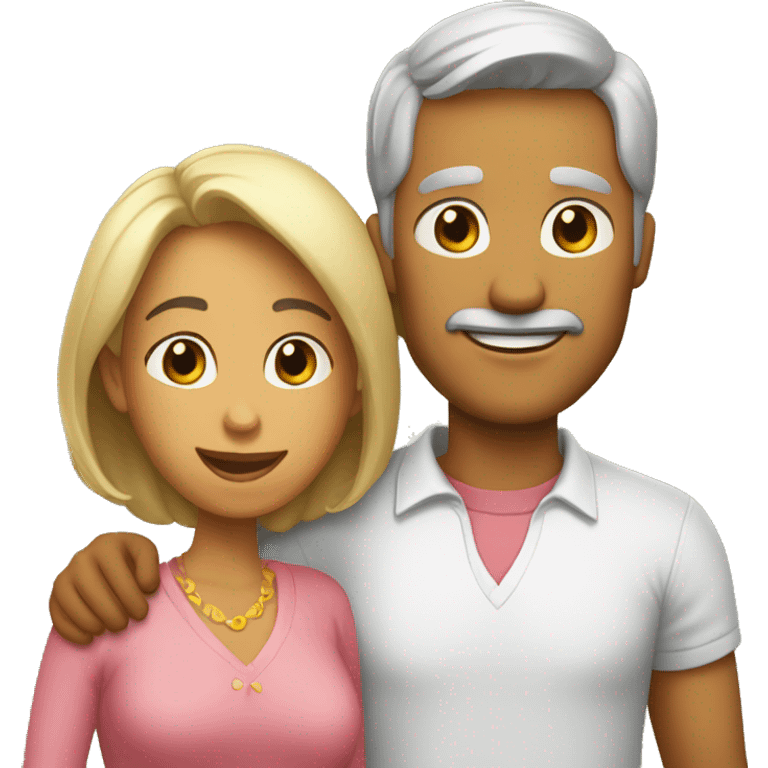 papa y mama tono claro emoji