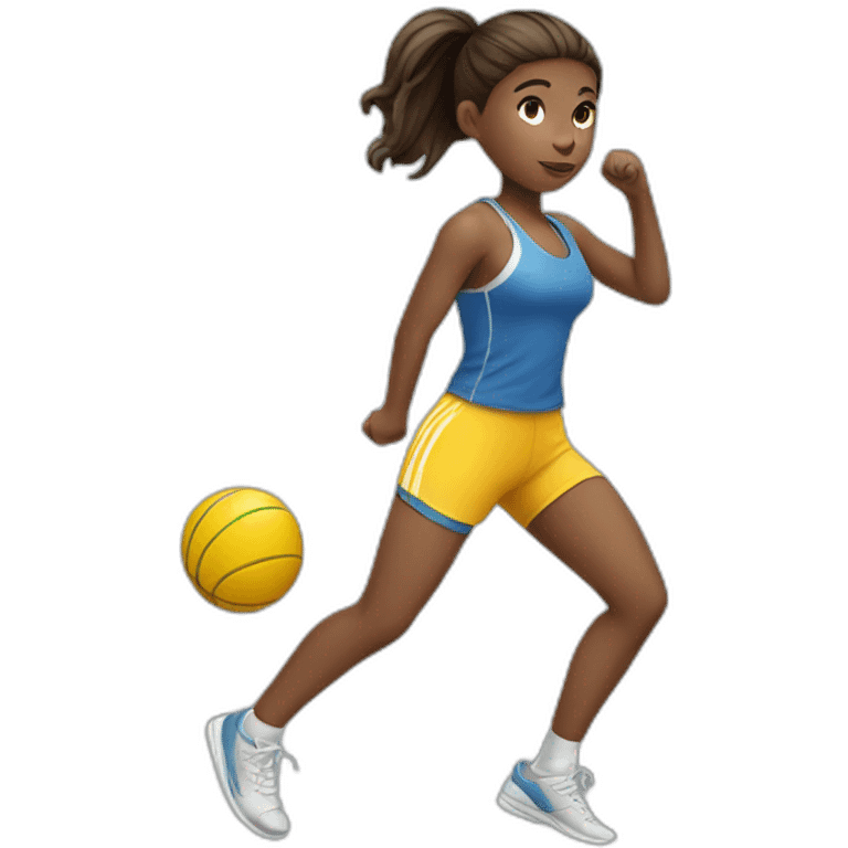 girl doing sport  emoji