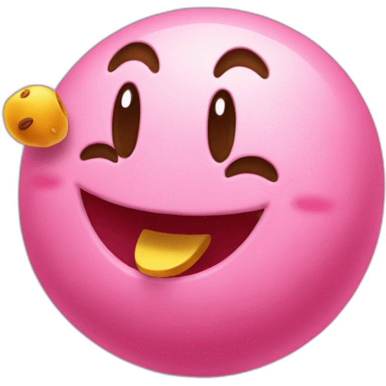 Kirby eat a chaur emoji