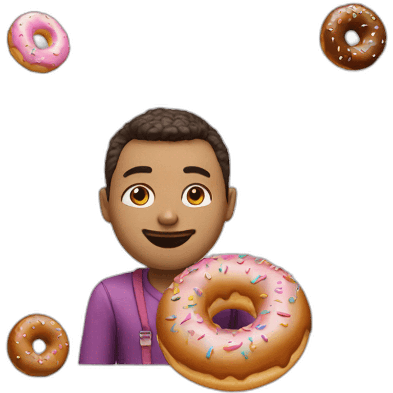 Simsone avec un donuts emoji