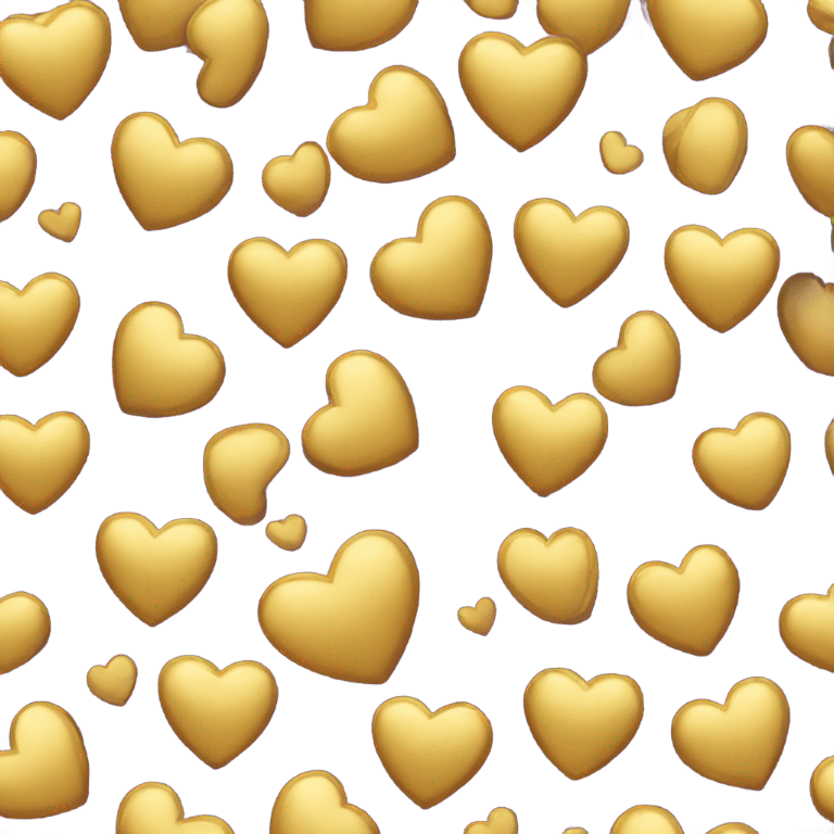 Golden heart emoji