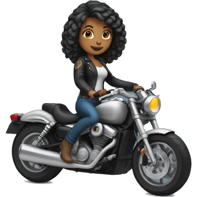 Biker girl emoji