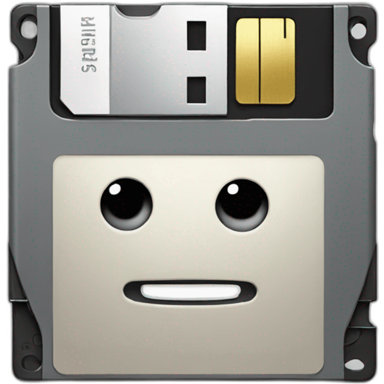 Happy Floppy Disk emoji