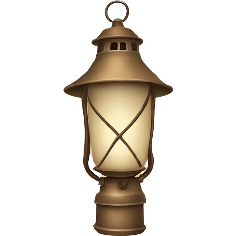 Vintage lantern tan emoji