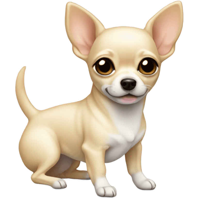 Cream colored chihuahua emoji