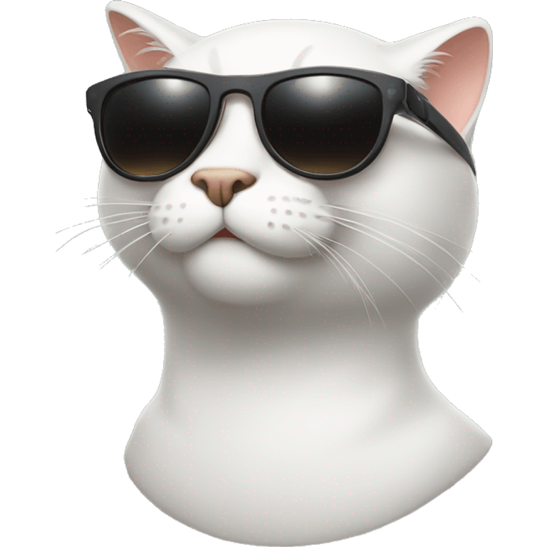 cool cat wearing sunglasses emoji