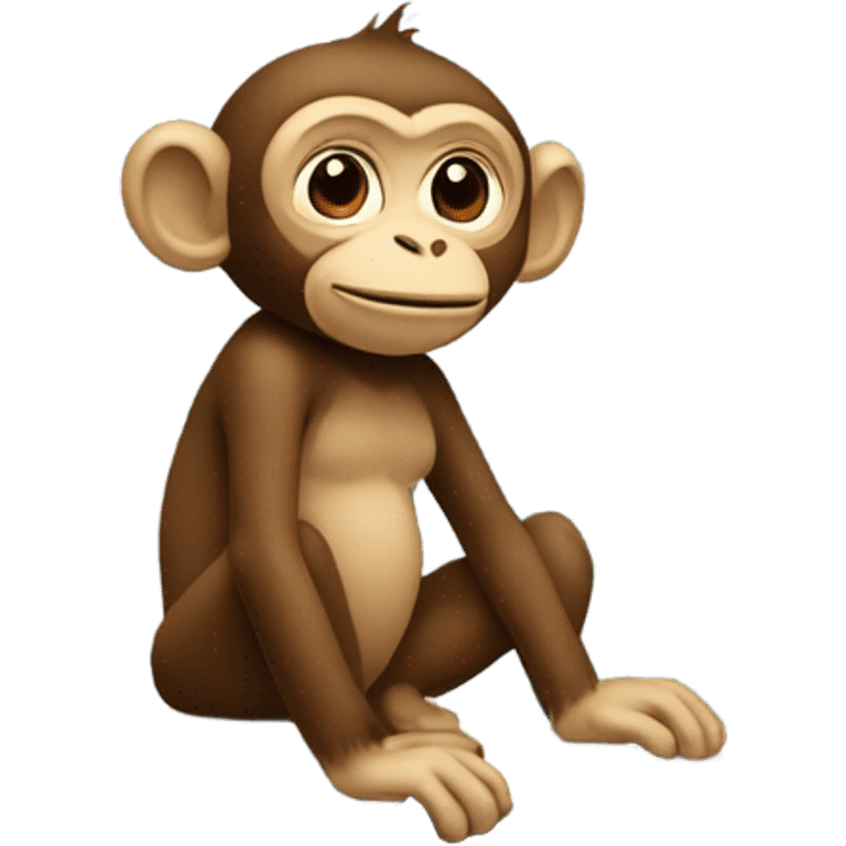 Monkey on car emoji