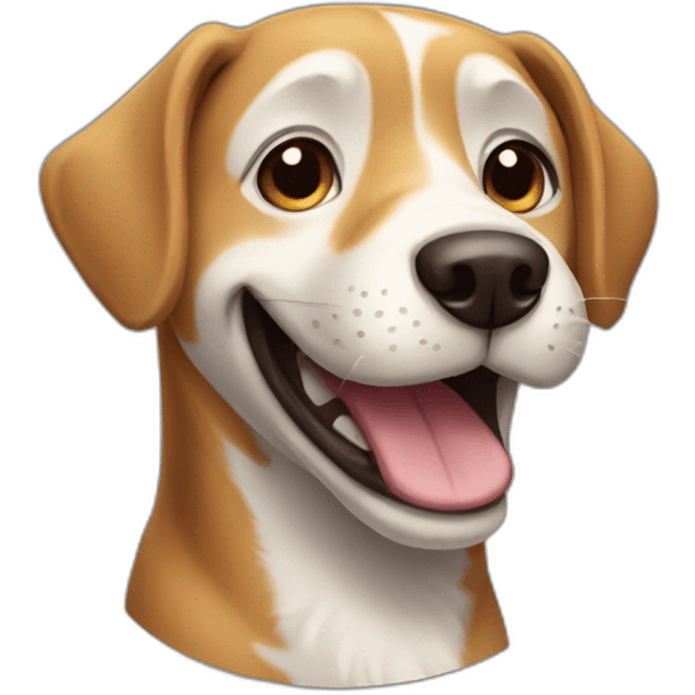 A smiling dog emoji