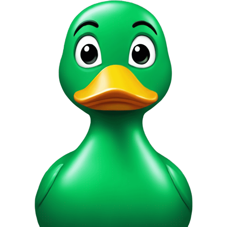 green rubber duck emoji