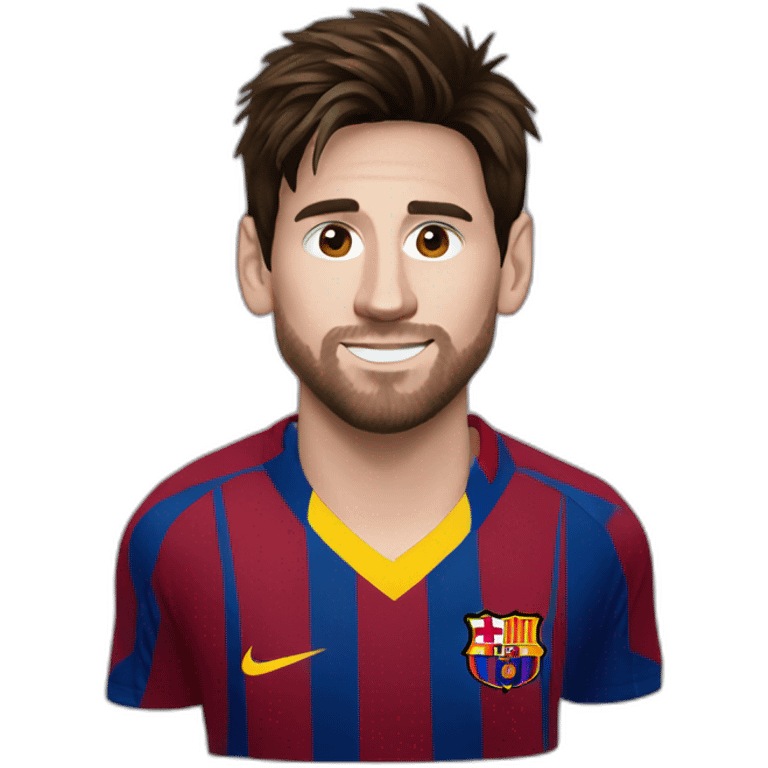 Messi Young emoji