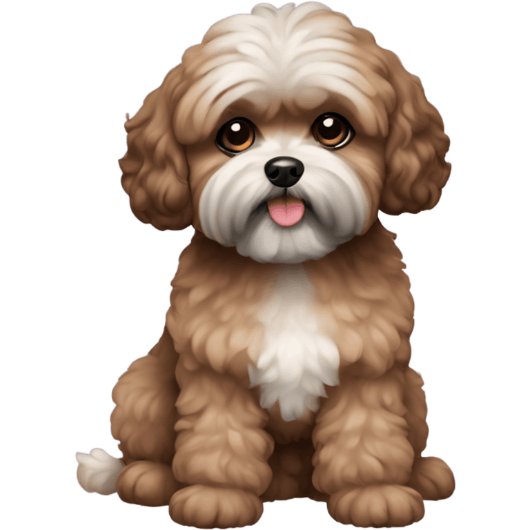 Brown Shihpoo  emoji