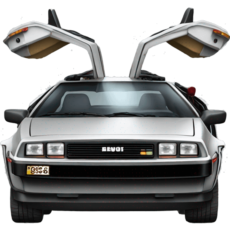 the car from Back to the Future emoji