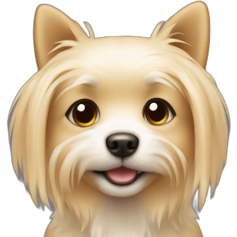 blond small dog emoji