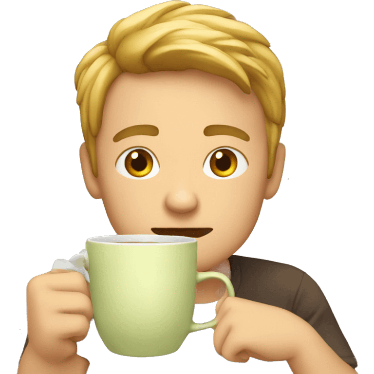 emoji sideeying drinking tea emoji