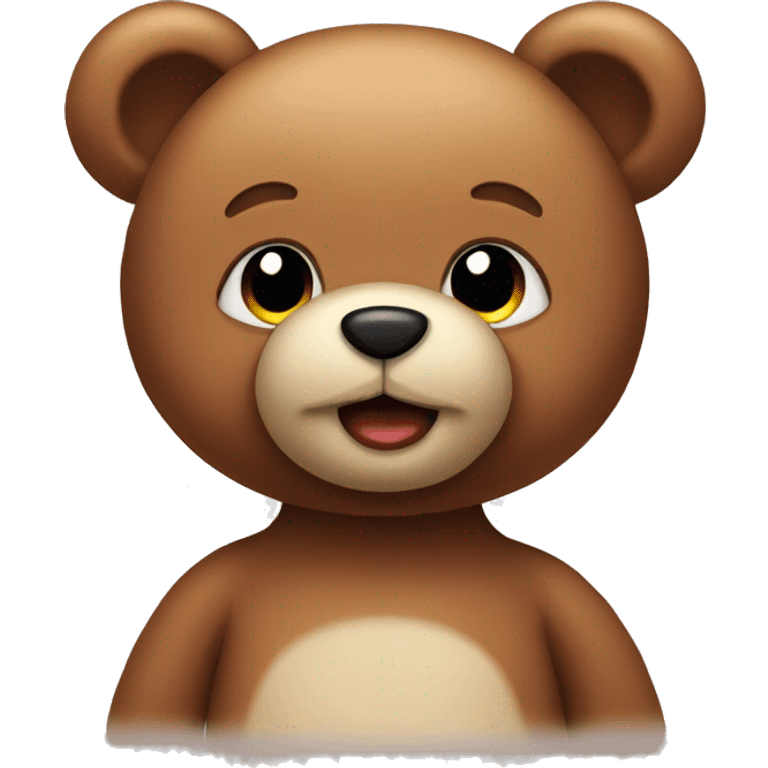 sweet teddy bear  emoji