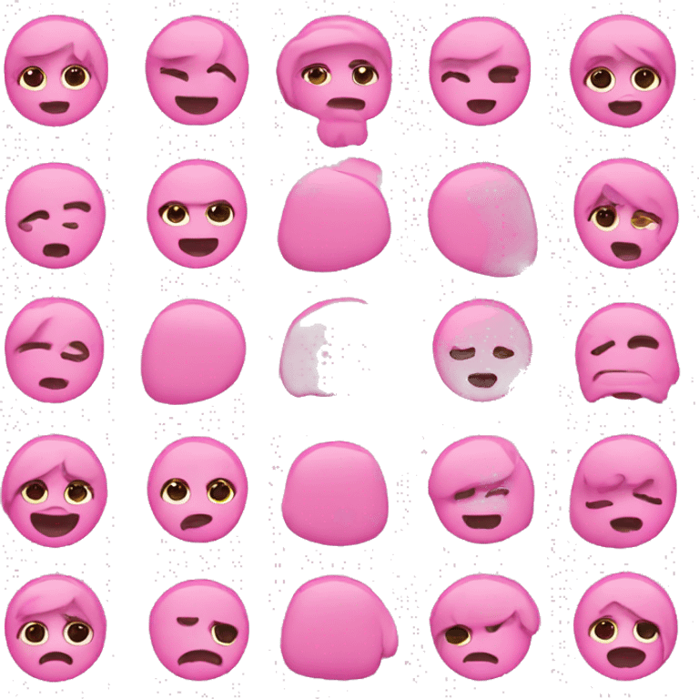 Pink emojis emoji