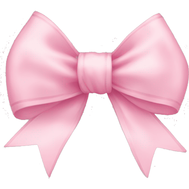 light pink ribbon bow emoji