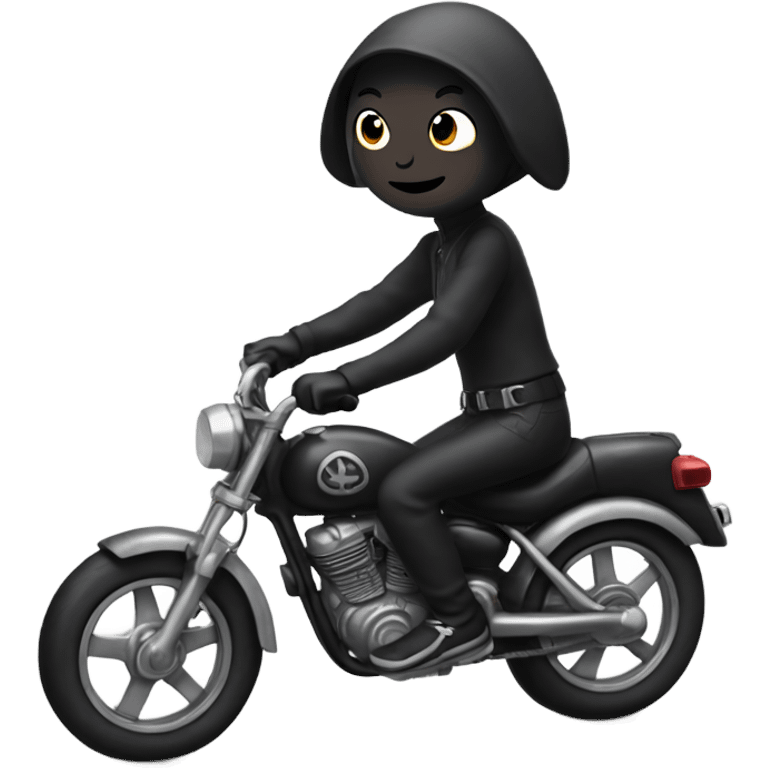 kuromi on a bike emoji