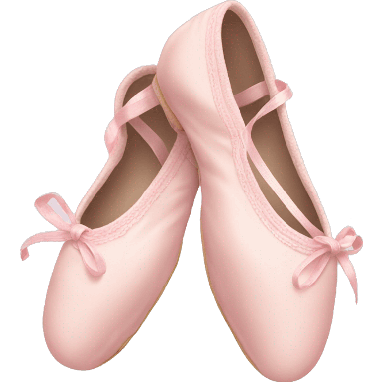 Pale pink ballet shoes emoji