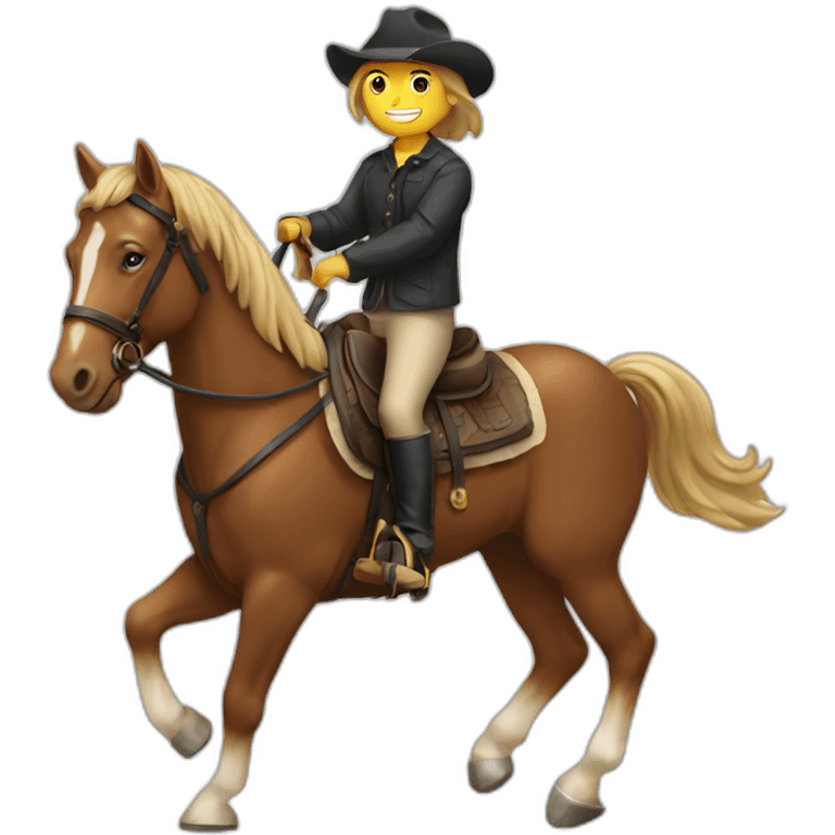 Riding a horse emoji