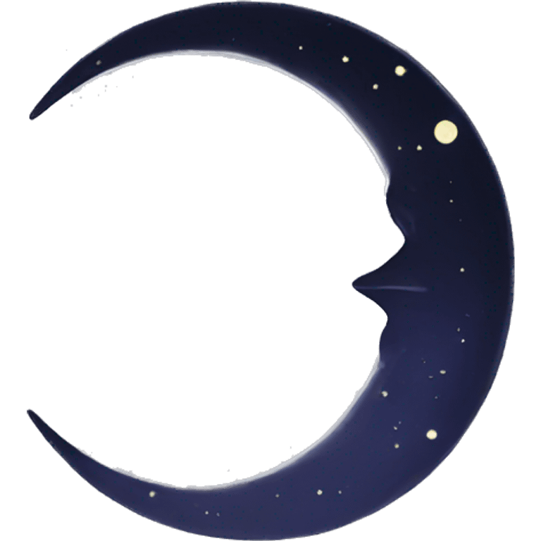 Crescent Moon Call Me Hand does  emoji