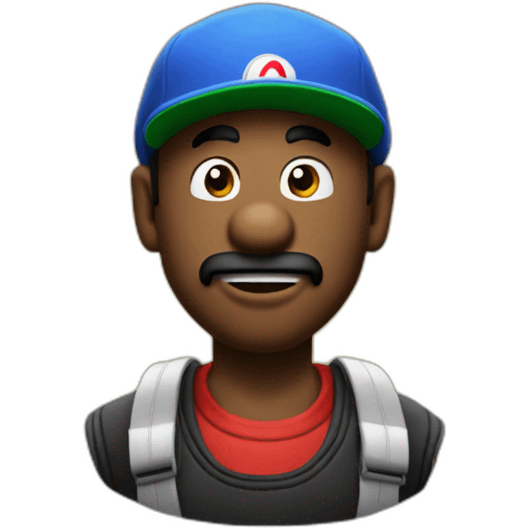 mario as a rapper emoji