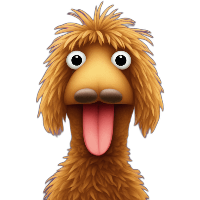 snuffleupagus with slurf emoji