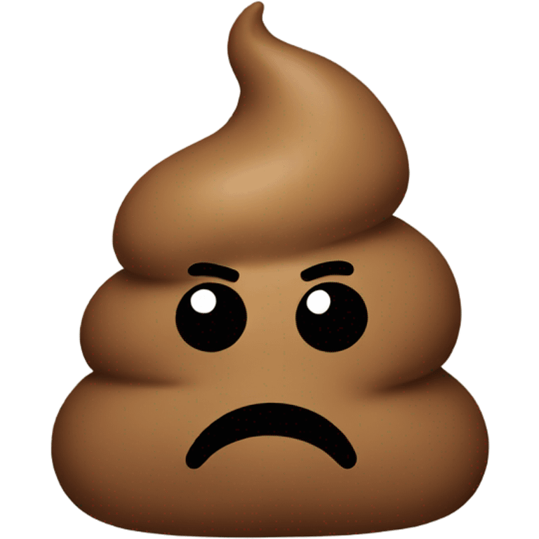 Anxious poop emoji