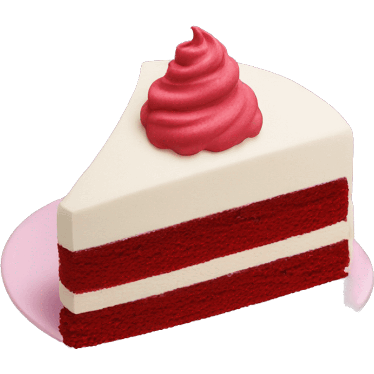 Red velvet cake emoji