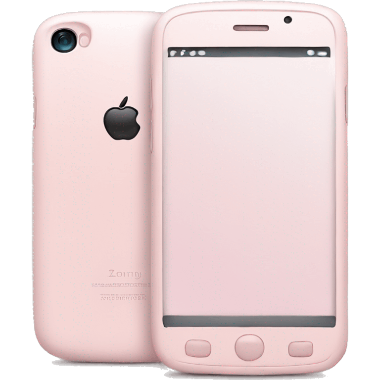 pale pink smartphone emoji