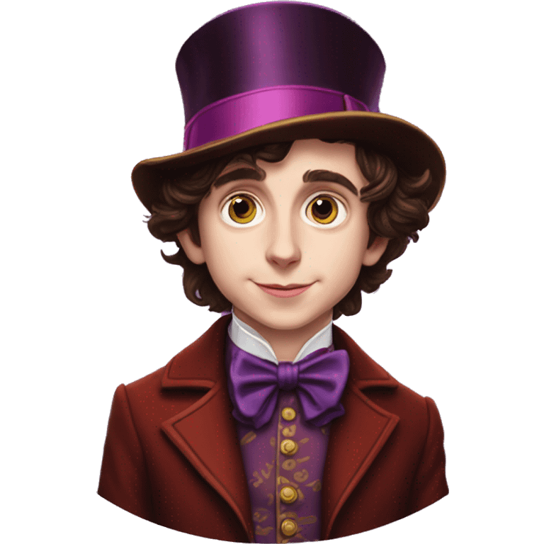 Timothée Chalamet as young Willy Wonka emoji